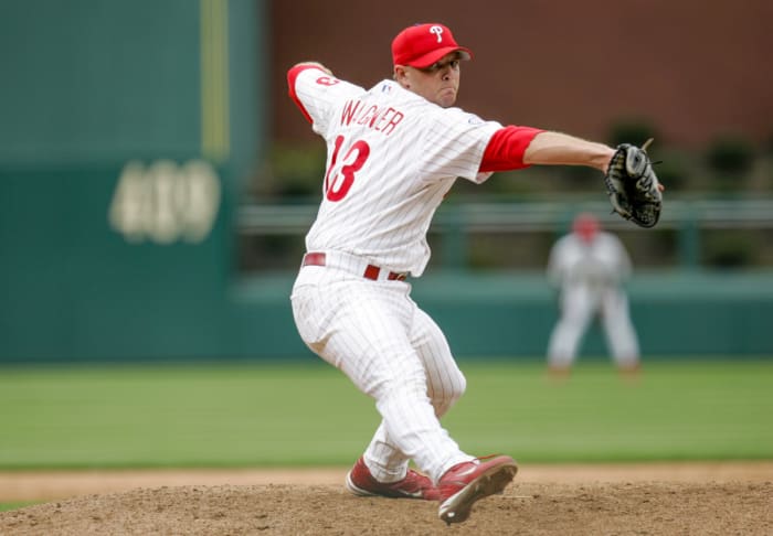 Billy Wagner pitches for the Phillies